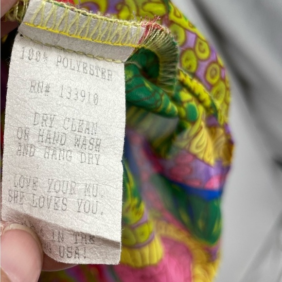 Show me your mumu v neck paisley multicolor Sz S made in the USA - Picture 6 of 6